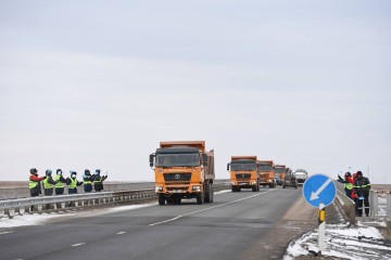 «Атырау-Астрахань» жол жобасының құрылысы аяқталды